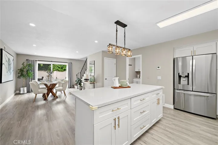 Gourmet Kitchen is Open to Extra Large Dining Room