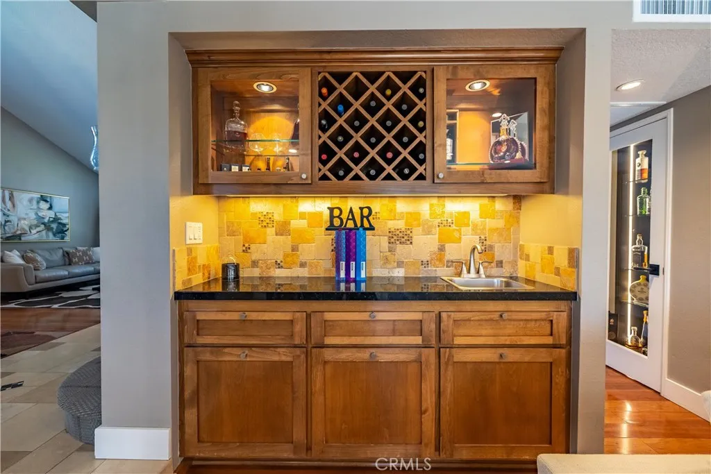 Wet Bar Area in the Family Room