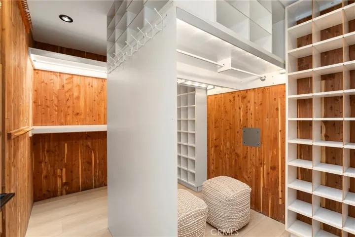 Primary Bedroom Walk-in Cedar Closet with Built-ins