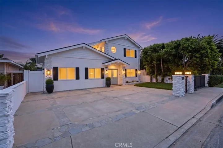 Front of Home with 3 Car Driveway