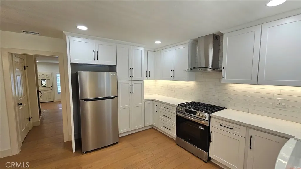 Kitchen view to front door