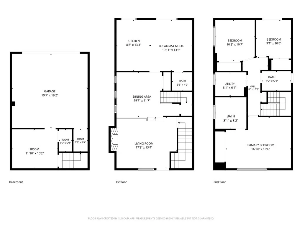 Cubicasa floor plan - All 3 leveles