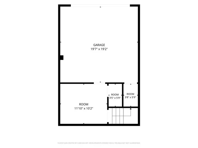 Cubicasa floorplan - garage / bonus room
