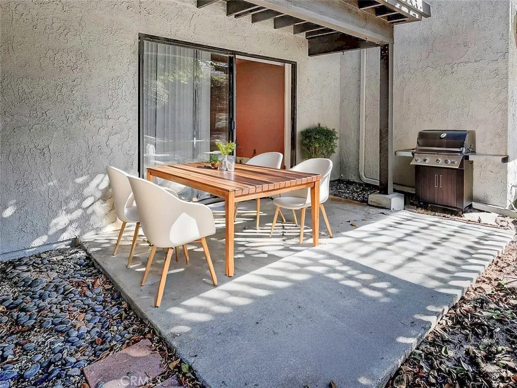 Virtually Staged Patio Area