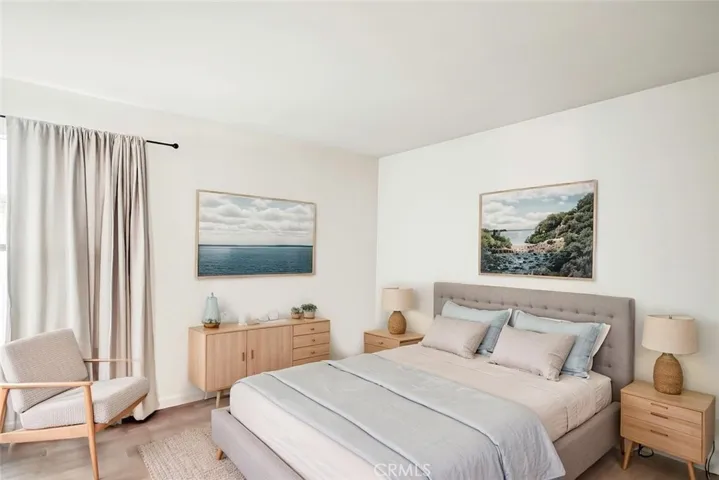 Bedroom is Virtually Staged