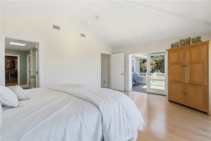 Your private retreat with two balconies, private bath and walk-in closet.
