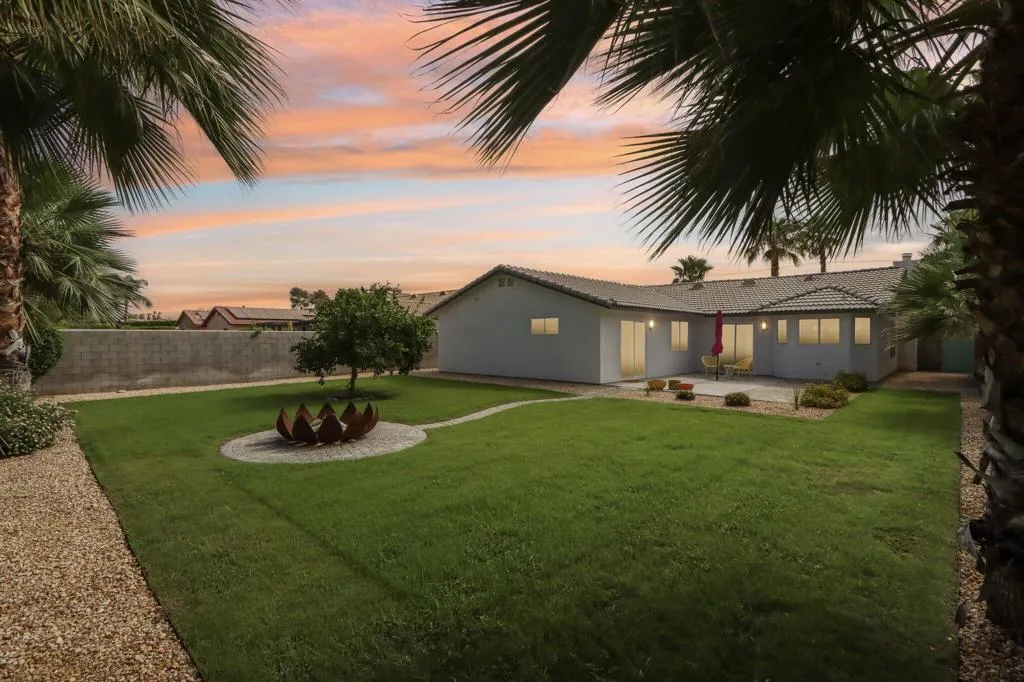 Sunset Back Yard