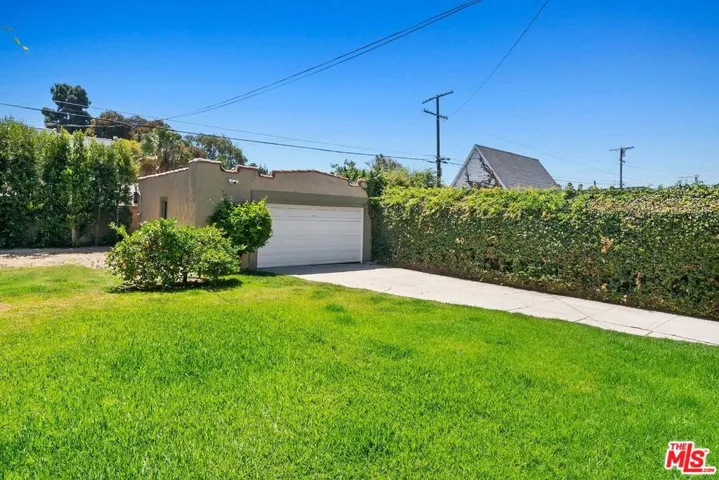 BACK YARD WITH GARAGE