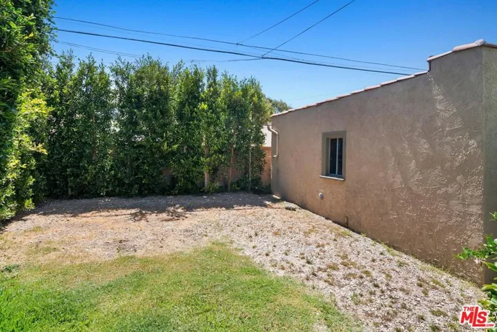 BACK YARD WITH GARAGE