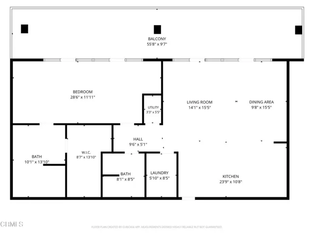 1-2D Floor Plan for 1100 South Hope Stre