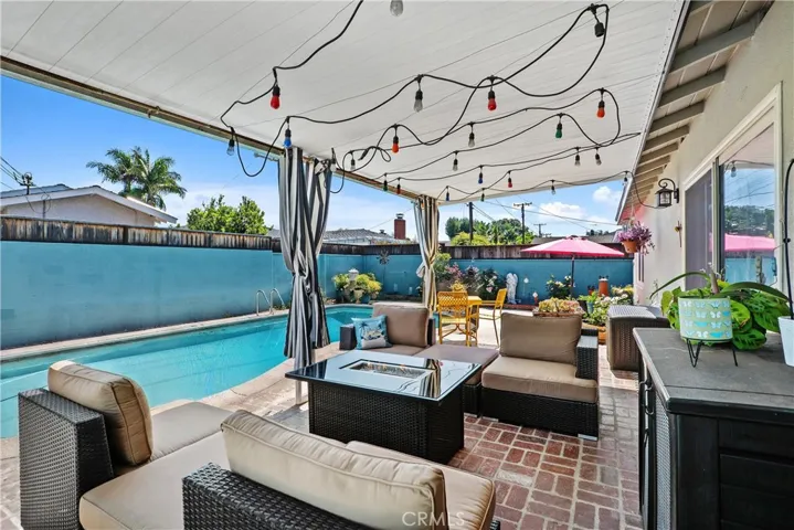 Staged patio