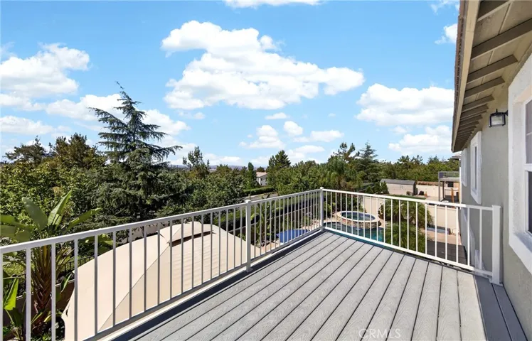Balcony off primary bedroom with beautiful views