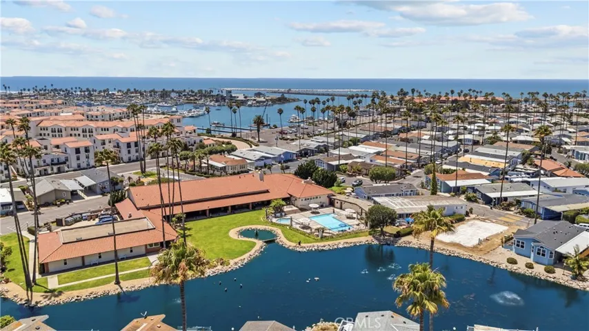 Community has a lake and pool
