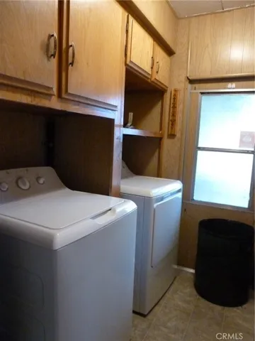 Laundry, back door