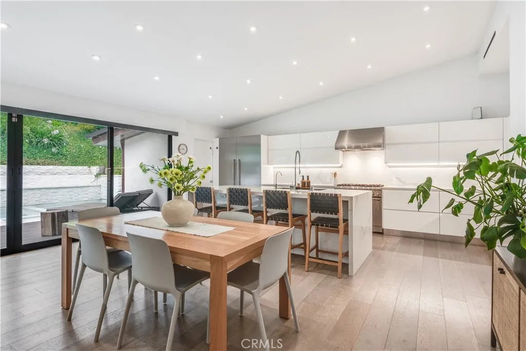 Dining area and kitchen