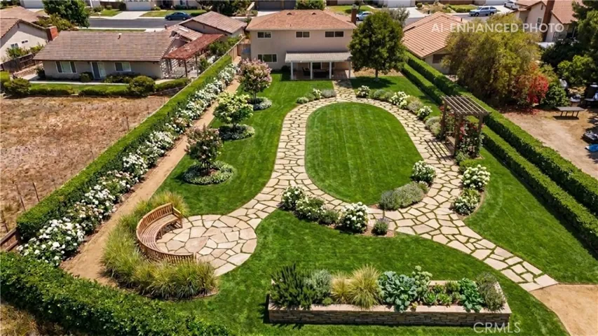 Potentially build a garden/walking path
