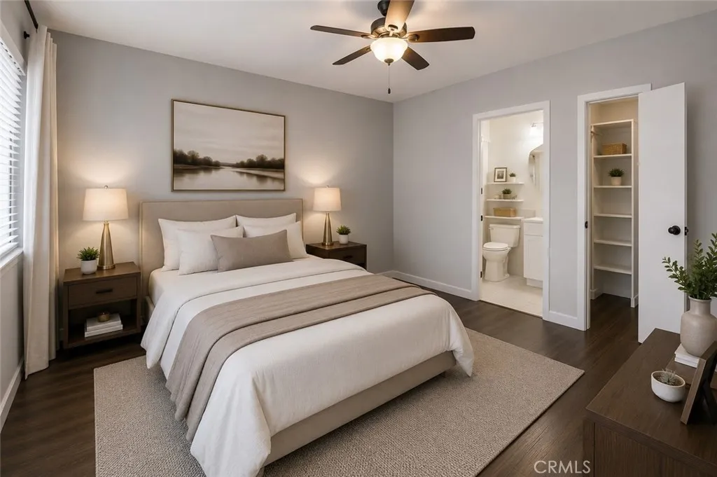 Virtually Staged 2nd Bedroom 17722 Sergio Cir, # 102 Huntington Beach, CA 92647