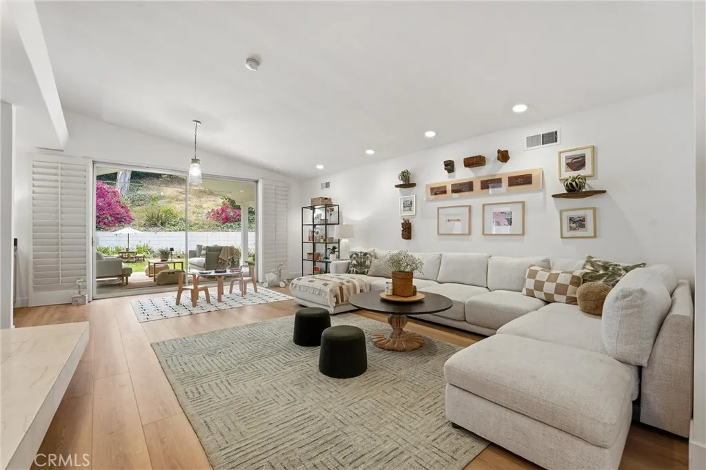 Family room, access to patio