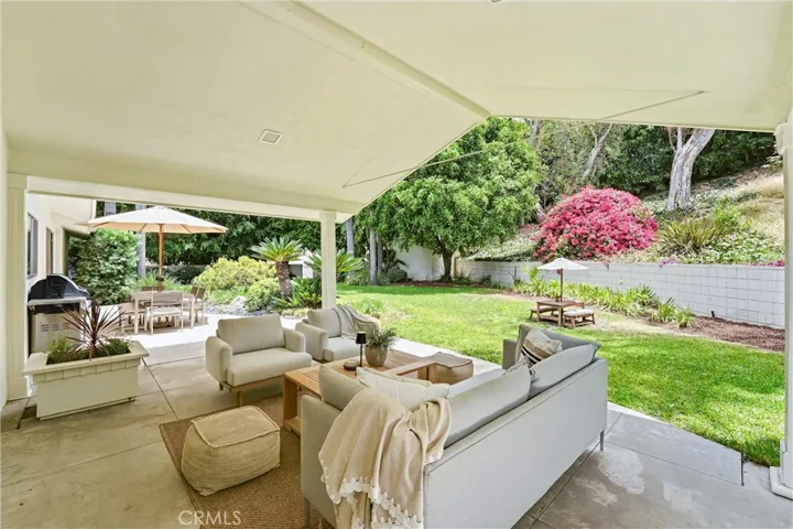large covered patio