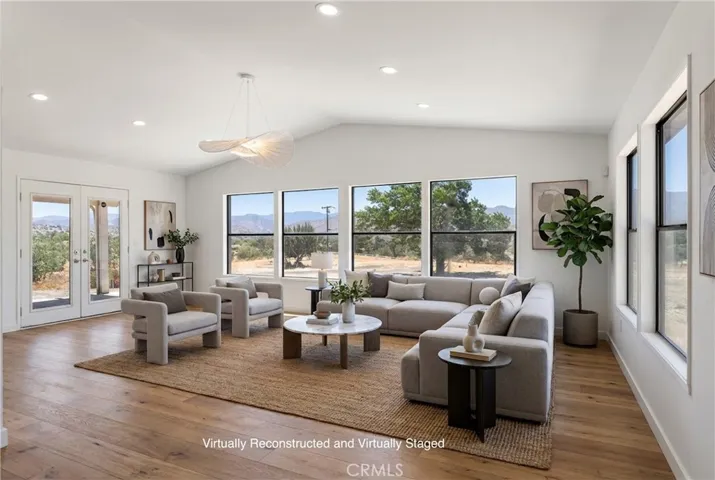 Virtually Reconstructed and Virtually Staged - Entrance/Living Room