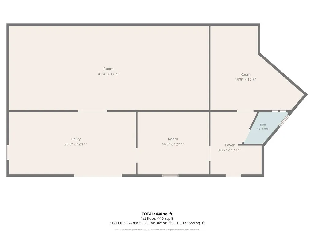 Basement dimensions