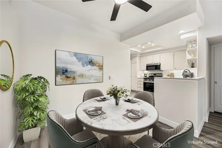 Dining Area Virtually Staged Photo