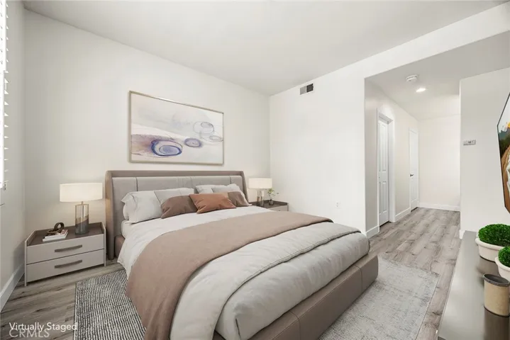 Bedroom Reverse Virtually Staged Photo