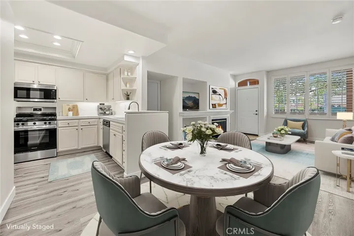 Dining Area Reverse Virtually Staged Photo
