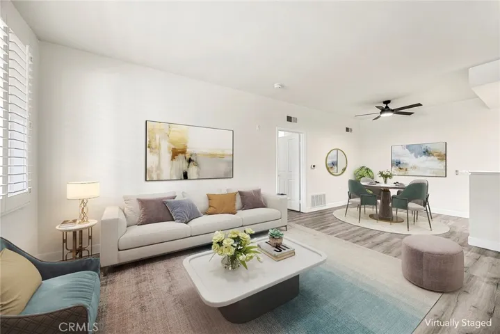 Living Space Virtually Staged Photo