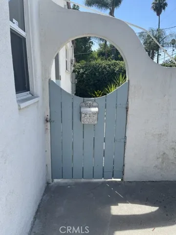 Than enter through your robin's blue gate with your mail box