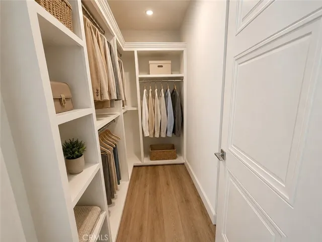 virtually staged master room closet