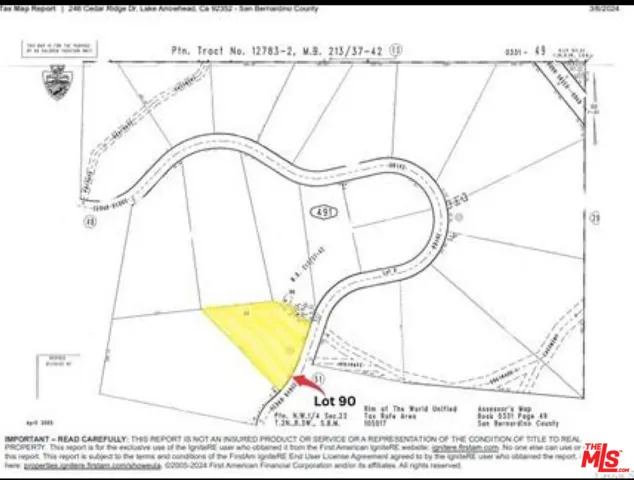 246 Cedar Ridge Drive, Lake Arrowhead, California 92352