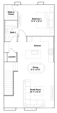 Residence 2 - level 2 floorplan