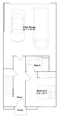 Residence 2 - level 1 floorplan
