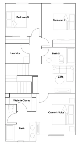 Residence 3 - level 2 floorplan
