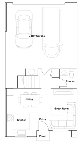 Residence 3 - level 1 floorplan