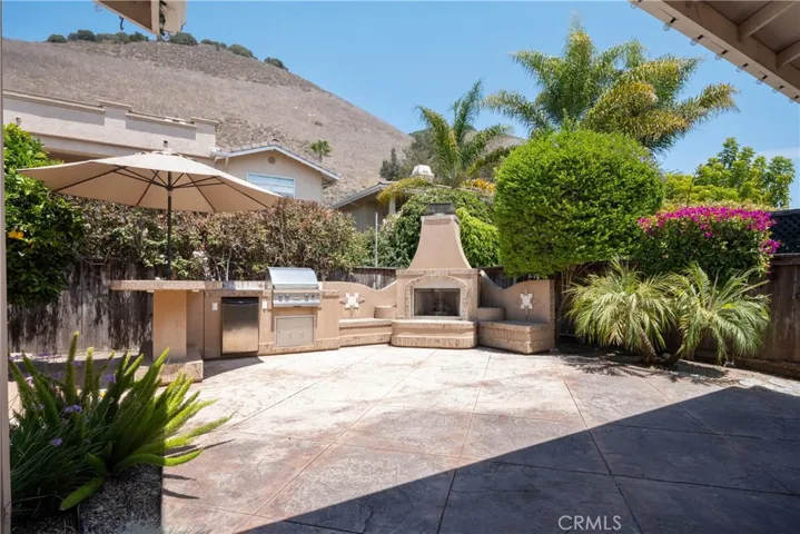 The backyard is another great relaxing space