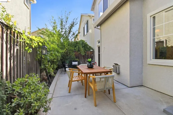 Private patio with concrete surfacing