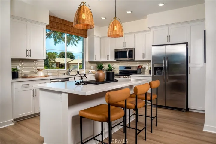 Model home- kitchen with large picture window