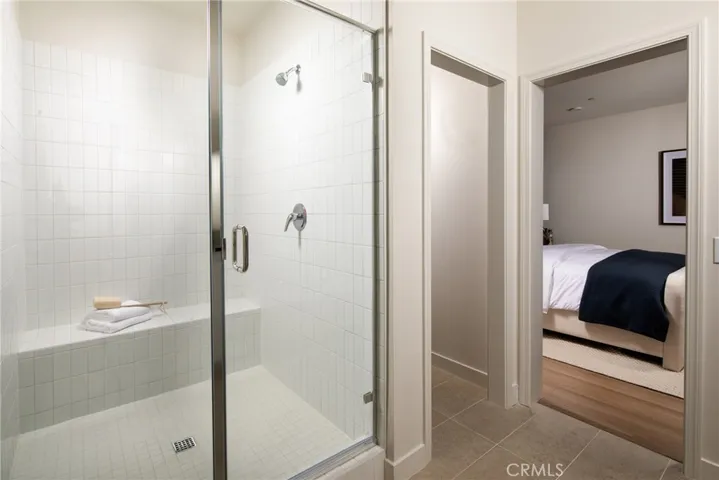 Model home-primary bath WIC shower with seat