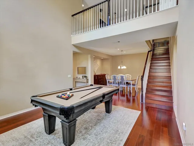 High ceilings absolutely make this living room so stunning!