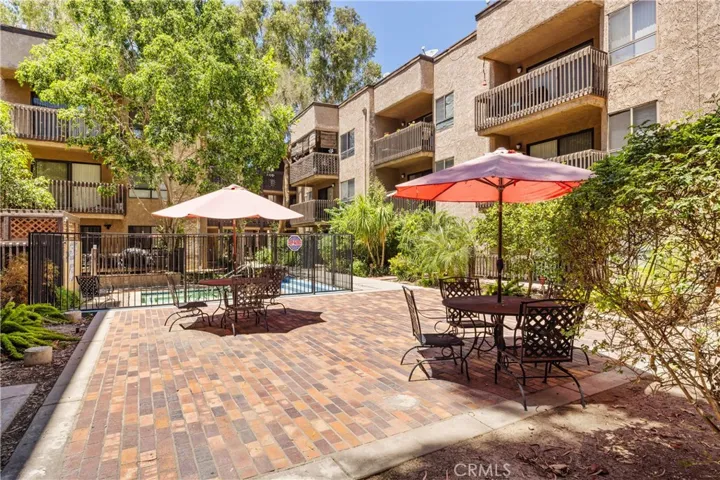 Resort-style courtyard perfect for relaxing outdoors.
