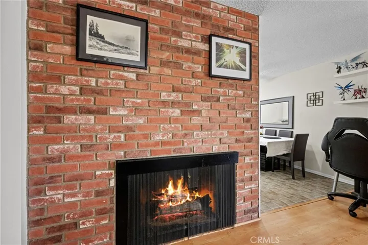 Used brick fireplace.