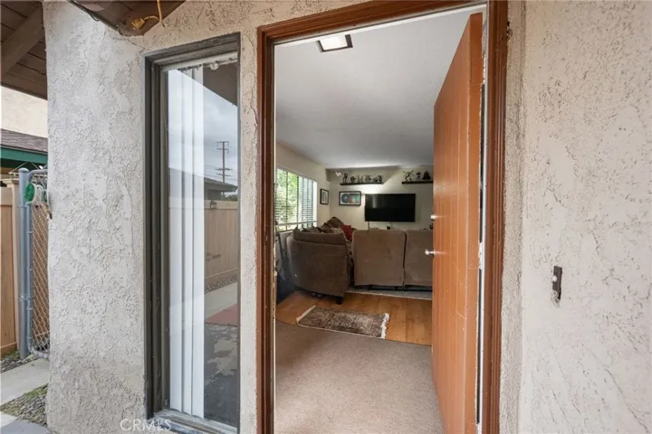 Entry with closet.