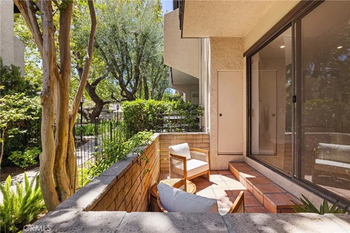 Private balcony off the living room