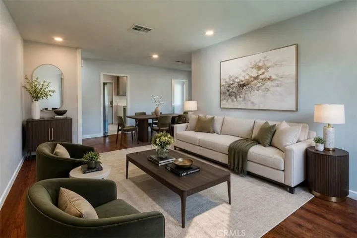 Virtually Staged Living Room