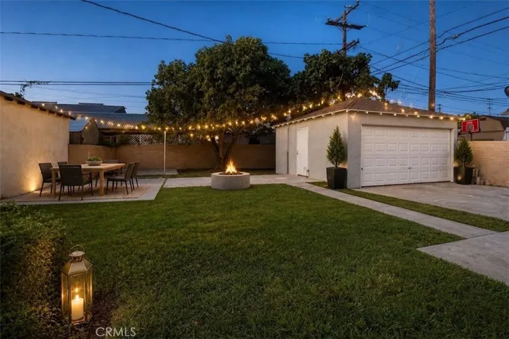 Virtually Staged Large Backyard