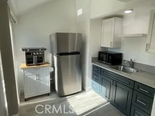 Smaller studio kitchen area
