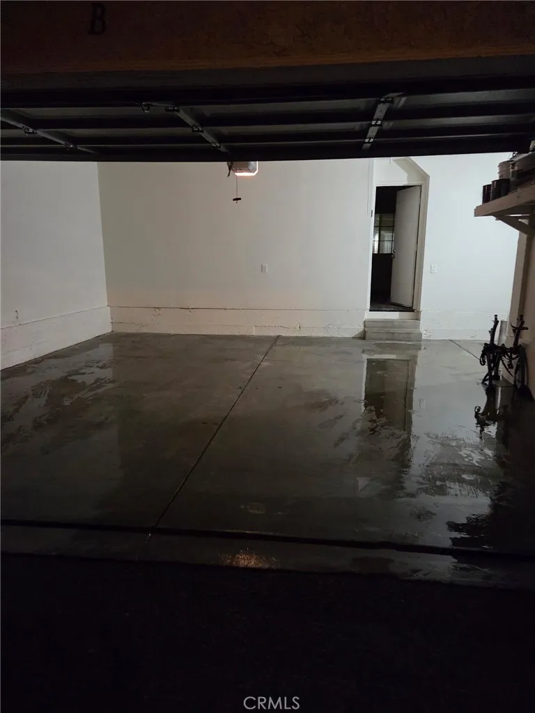 Two Car Attached Garage with Washer and Dryer