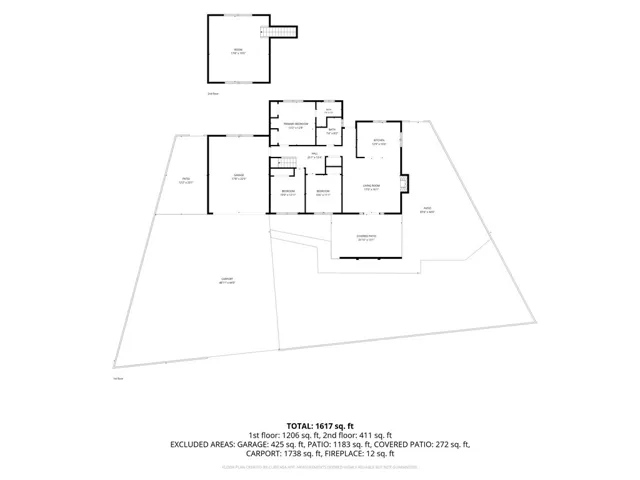 Floor plan, dimensions are estimated not measured.